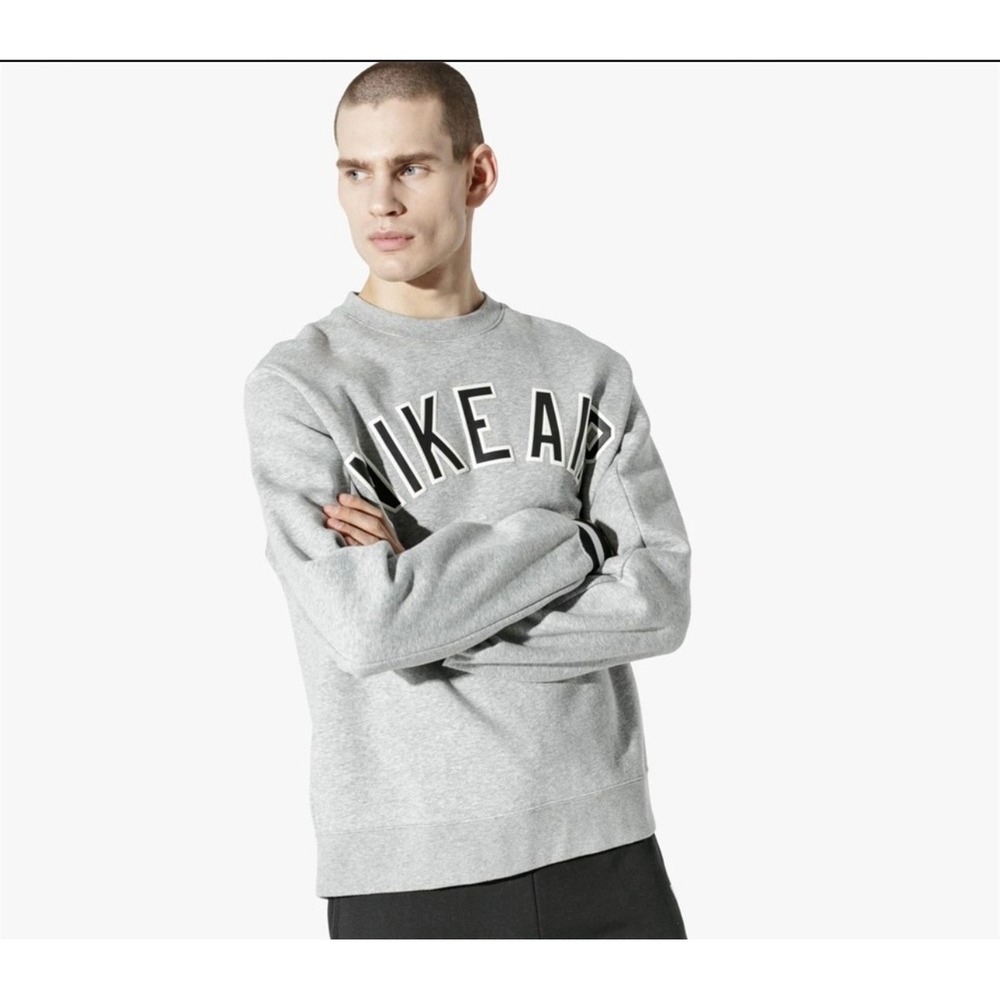 Nike Air Crewneck Sweatshirt‎ Gray Athletic Pullover Men Size S